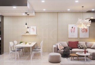 Thiết kế nội thất chung cư Golden Star Hưng Lộc Phát – chị Hoa